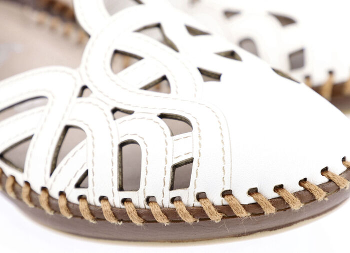 Rieker Sandale mit Klettverschluss CREME-COGNAC